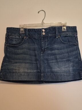 American Eagle Outfitters Blue Denim Mini Skirt Sz 14